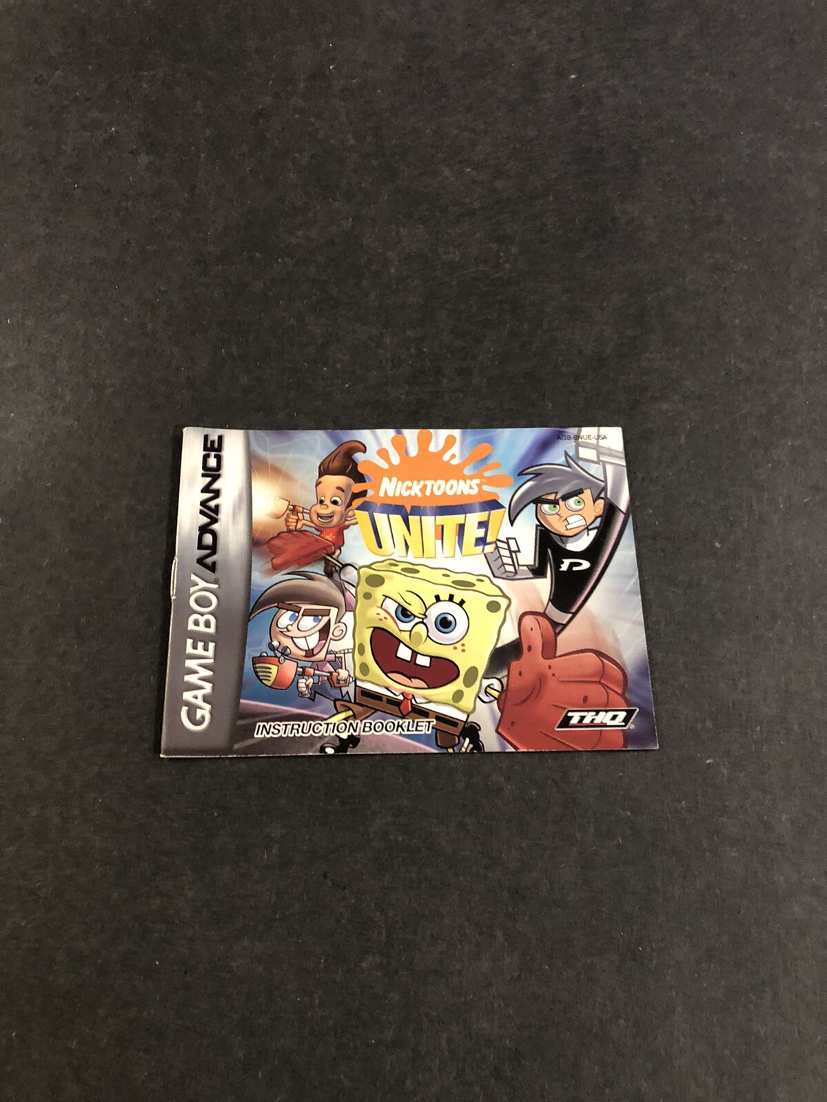 nicktoons unite gba Manual only
