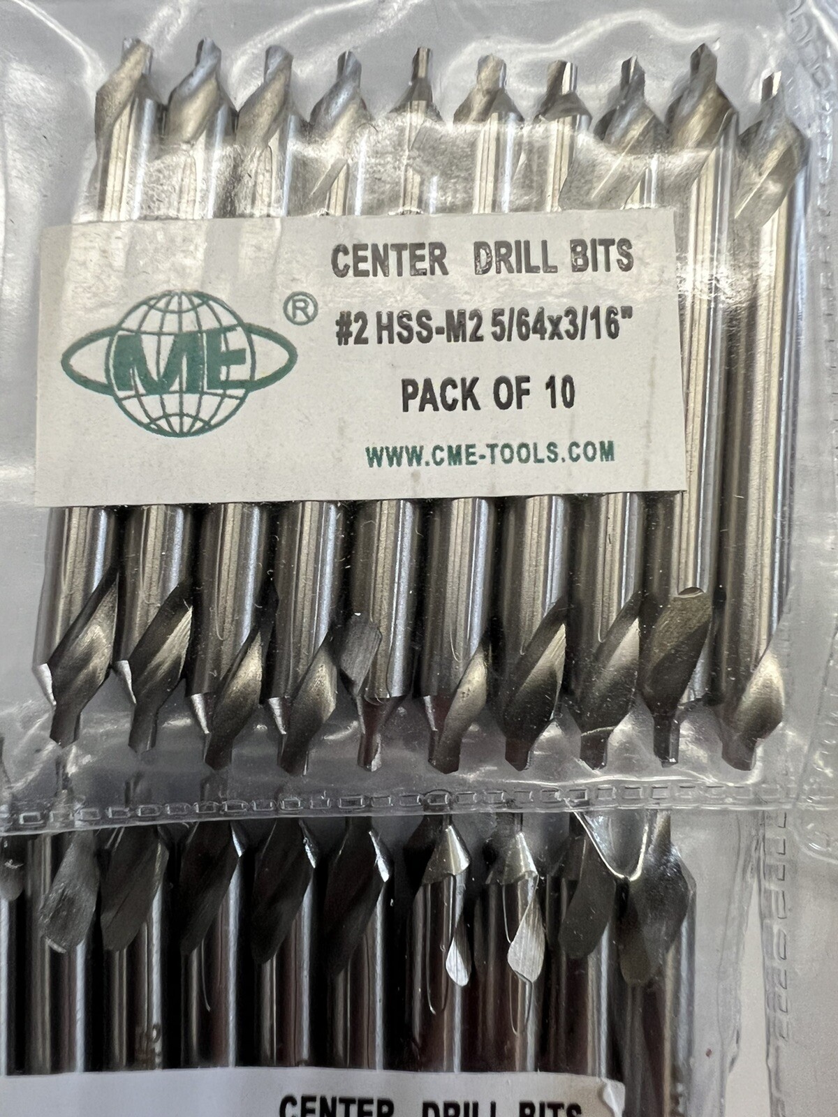 20pcs M2 HSS #2 center drills 5/64x3/16x1-7/8" #530-200