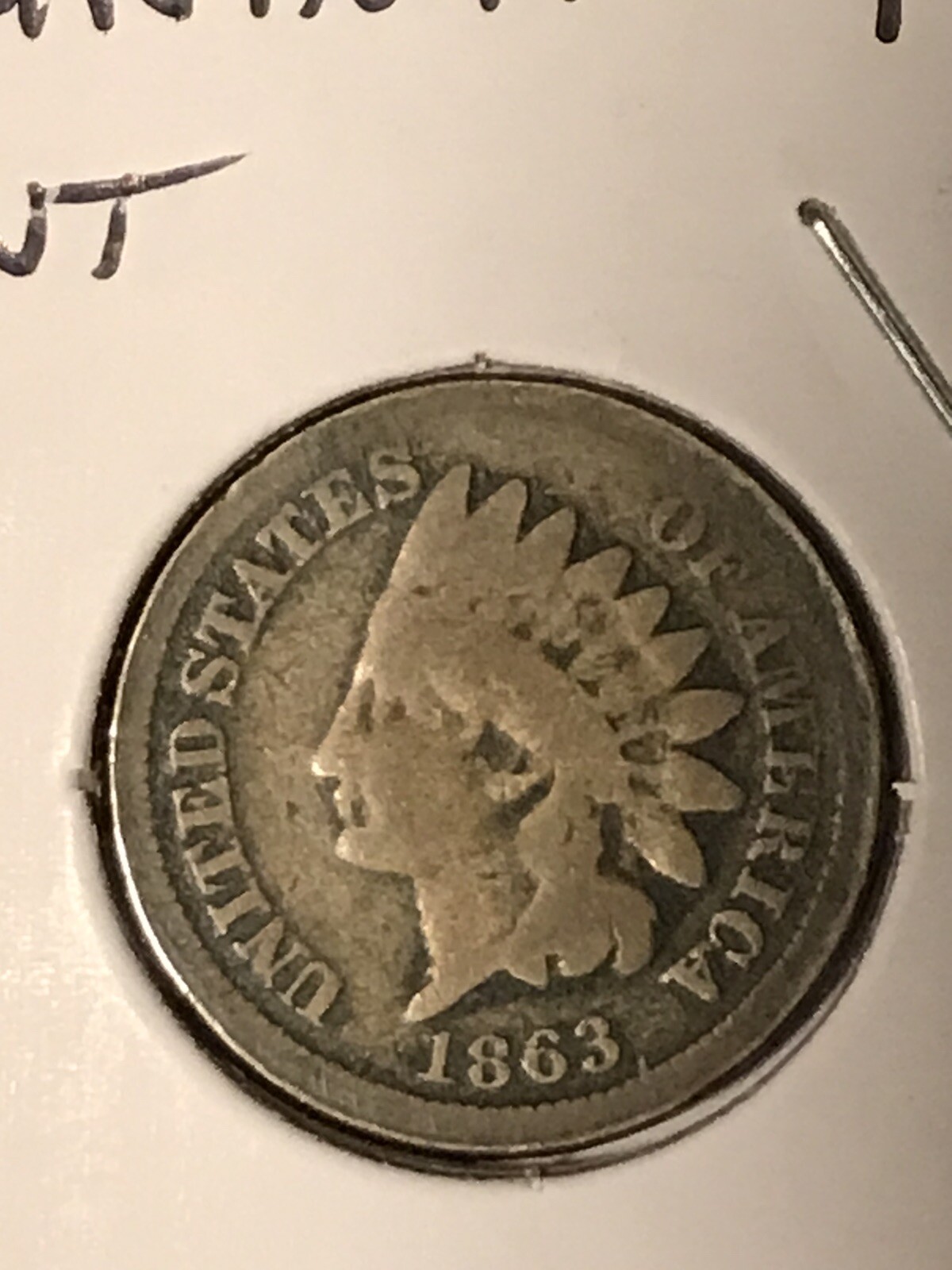 1863 Indian Head Cent