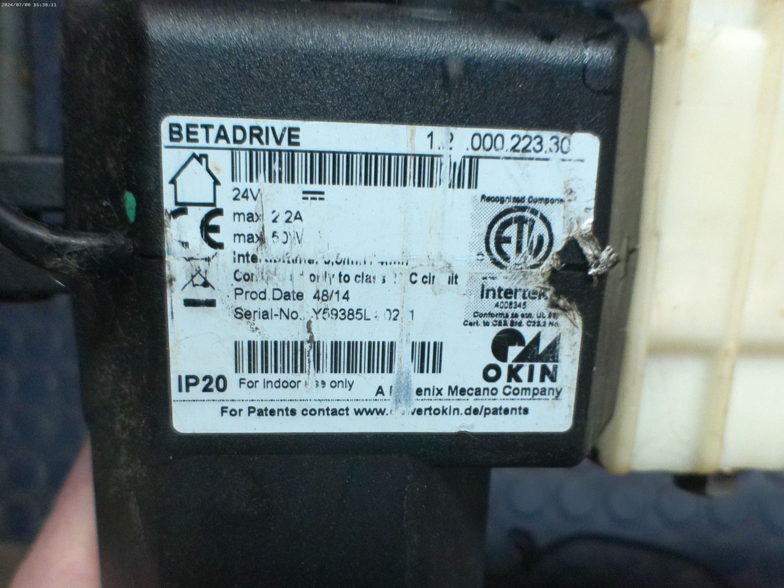 USED La-Z-Boy Motor Actuator Betadrive 1.25.000.223.30 w/ Mounting Bracket/Pins