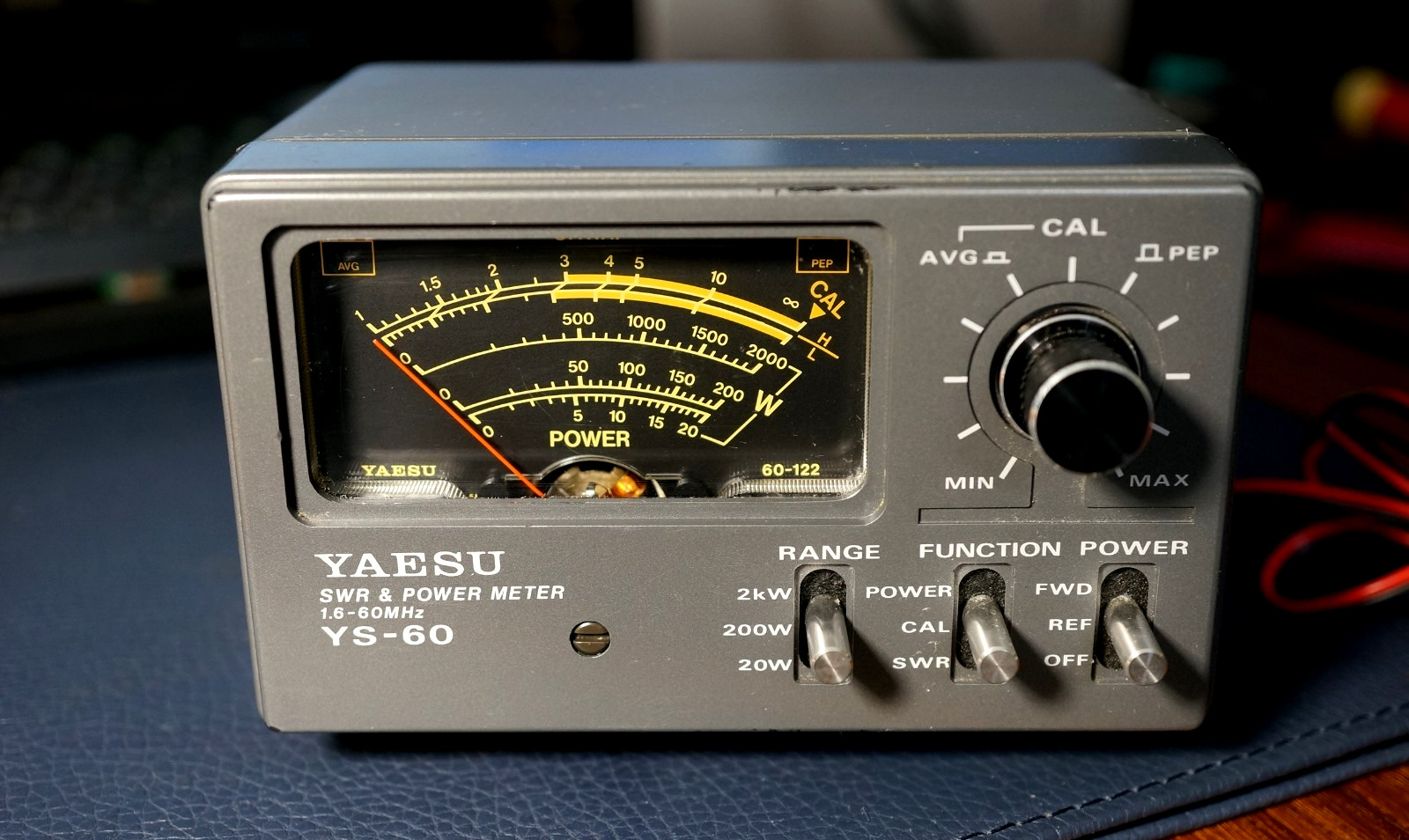 YAESU YS-60 Ham Radio SWR & POWER METER Wattmeter 0-2KW 1.6-60Mhz VSWR HF VHF