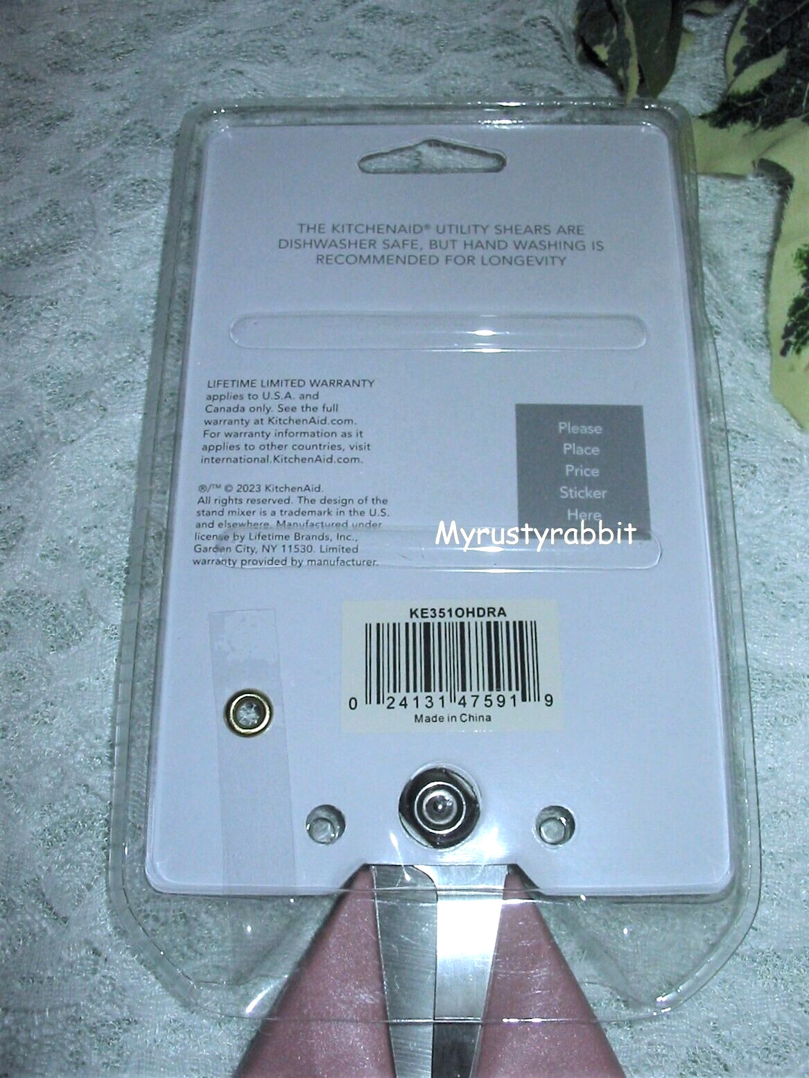 Kitchenaid All Purpose Utility Shears / Scissors Dried Rose - HDRA New