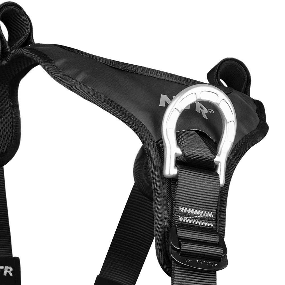 M Rescue Rigging Rope Access Fall Arrest Purpose Full Body Harness Black