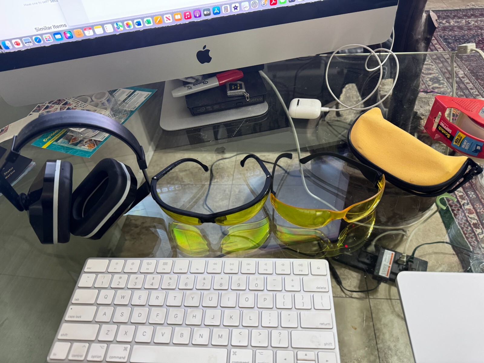 $EASTER$ - BUNDLE - AO Safety Model 1000 Noise Reduction Headphones & 2 Glasses