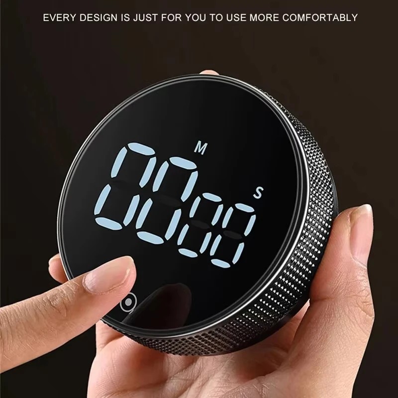 Magnetic Digital Kitchen Timer Rotary Countdown Cooking Timer Stopwatch