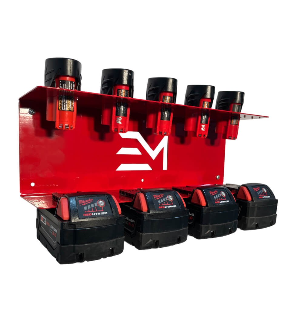 Milwaukee M18 Locking & M12 Battery Holder