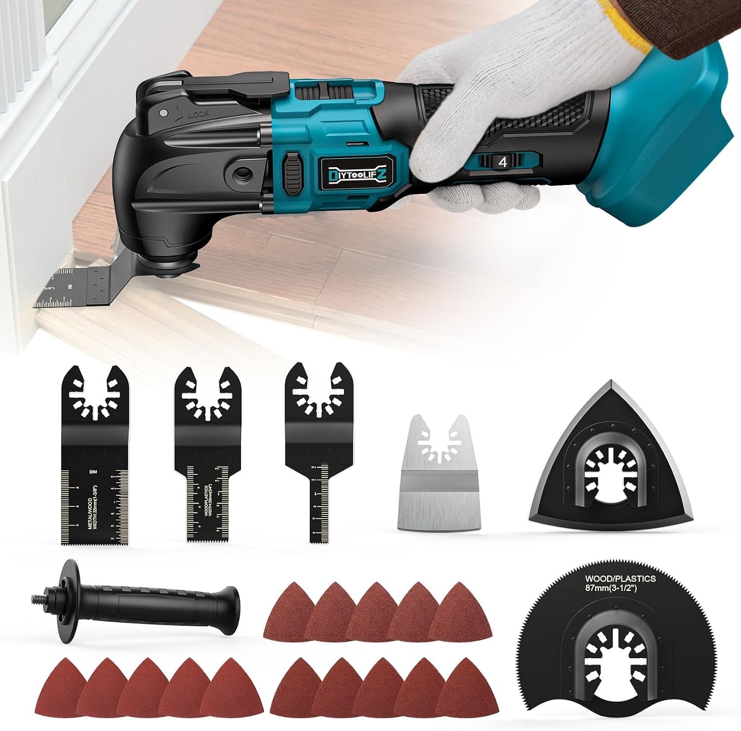 Cordless Oscillating Tool for Makita 18V Battery Not Included 6 Variable Speed