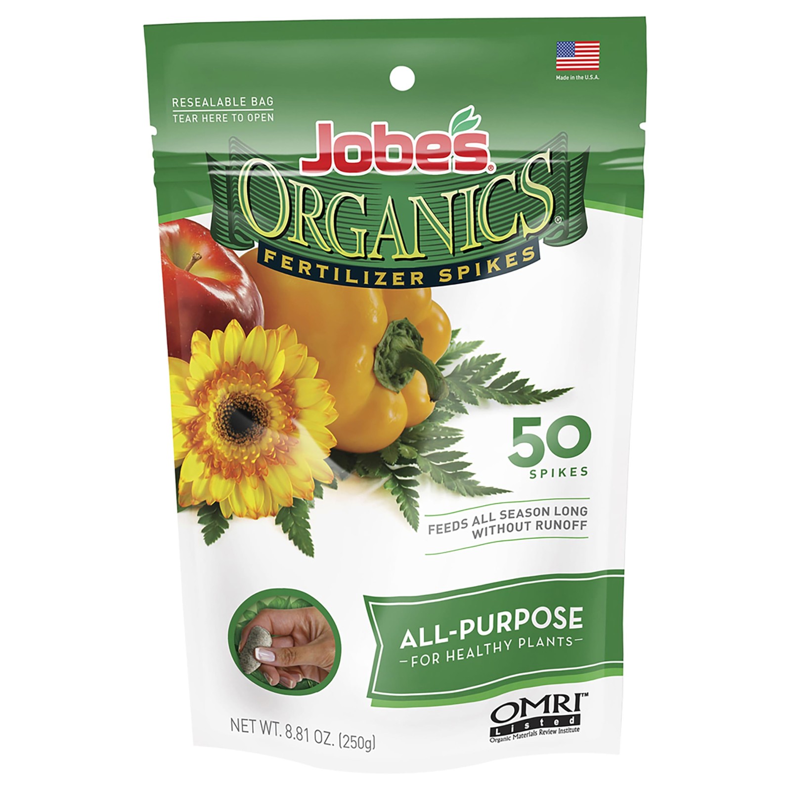 Jobe's Organic All Purpose Plant Food Spikes 50 Pack