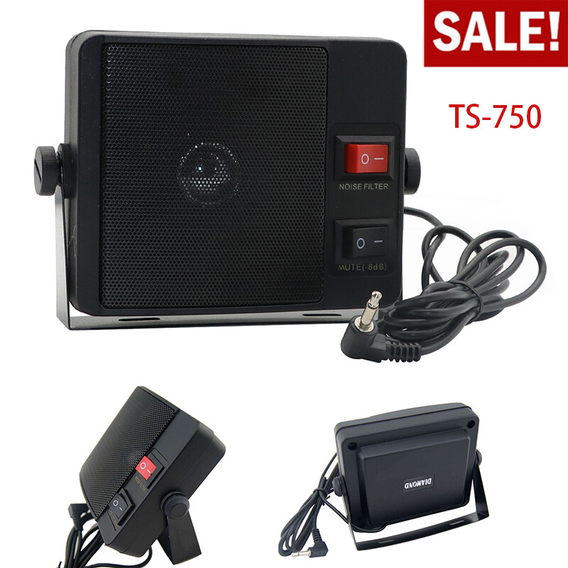 TS-750 3.5mm External Speaker Kenwood ICOM YAESU QYT CB Car Mobile Two Way Radio