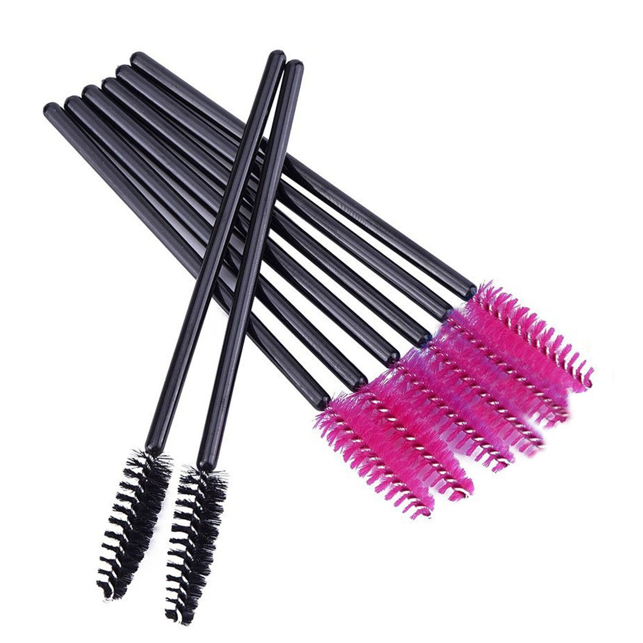 200 PCS Disposable Eyelash Brush Mascara Wands Spoolies for Eye Lash Extension,