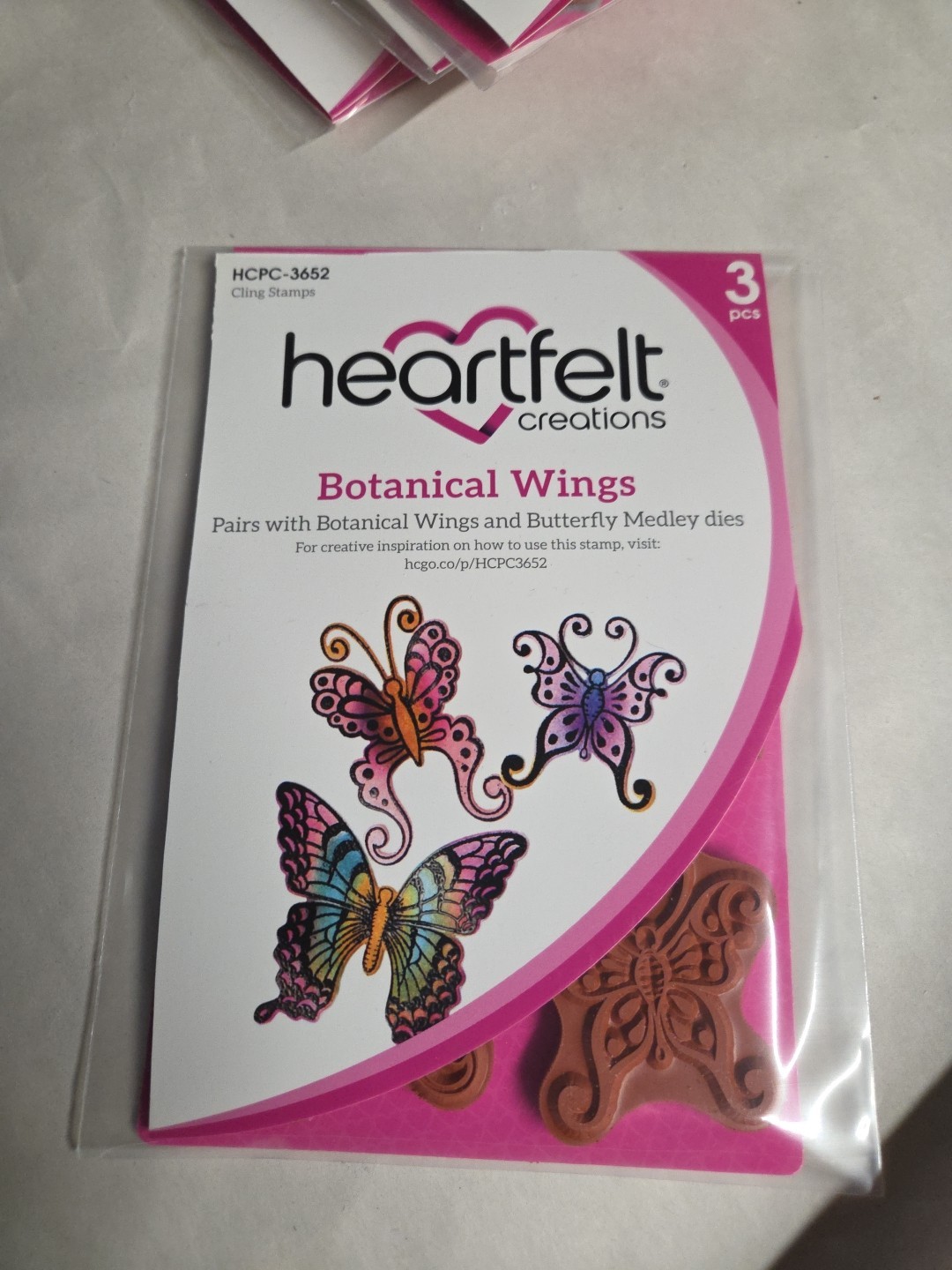 Heartfelt Creations Botanical Wings Stamp Set Hcpc-3652