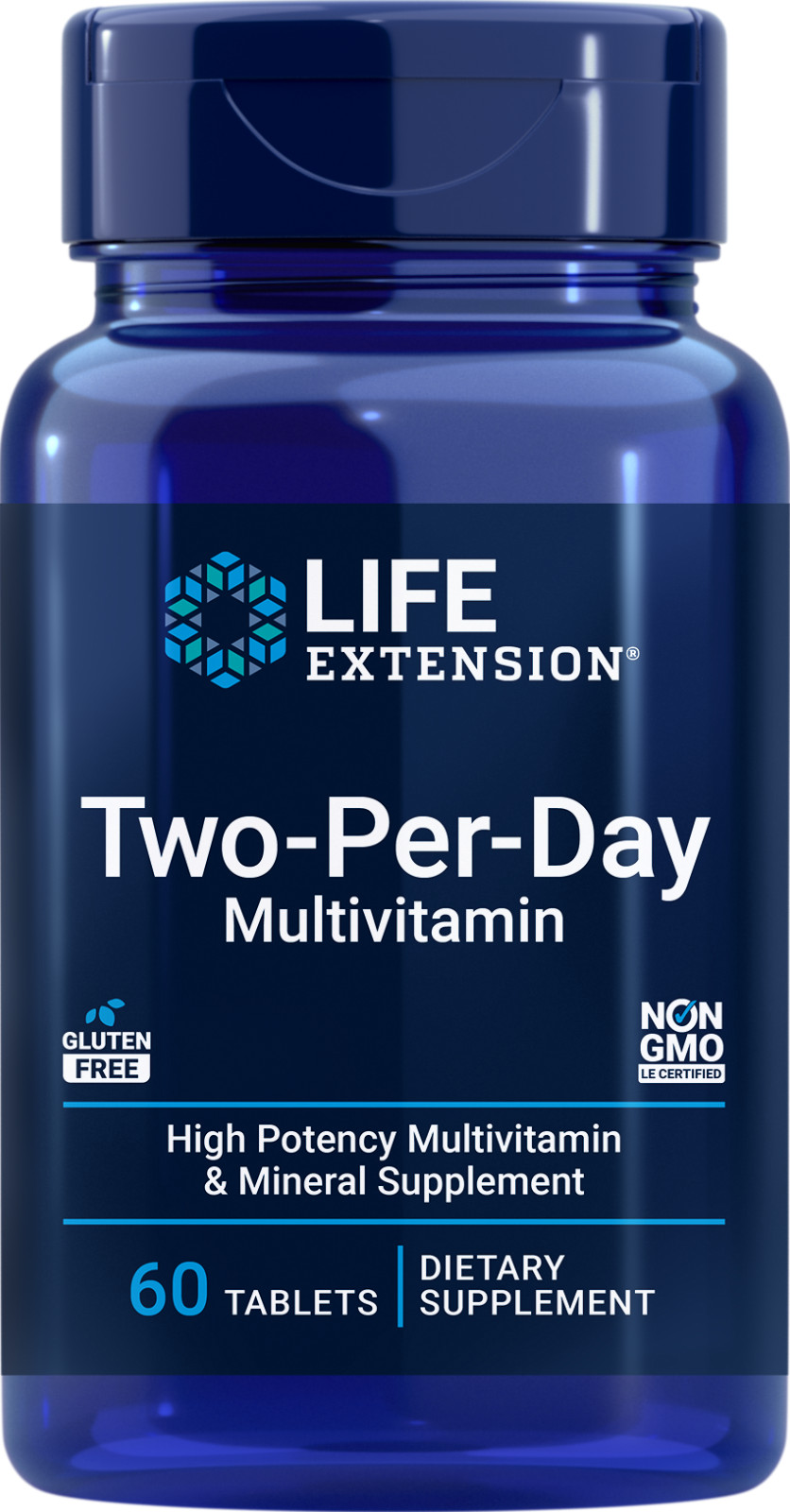LIFE EXTENSION TWO PER DAY 60 Tabs (Two Pack)
