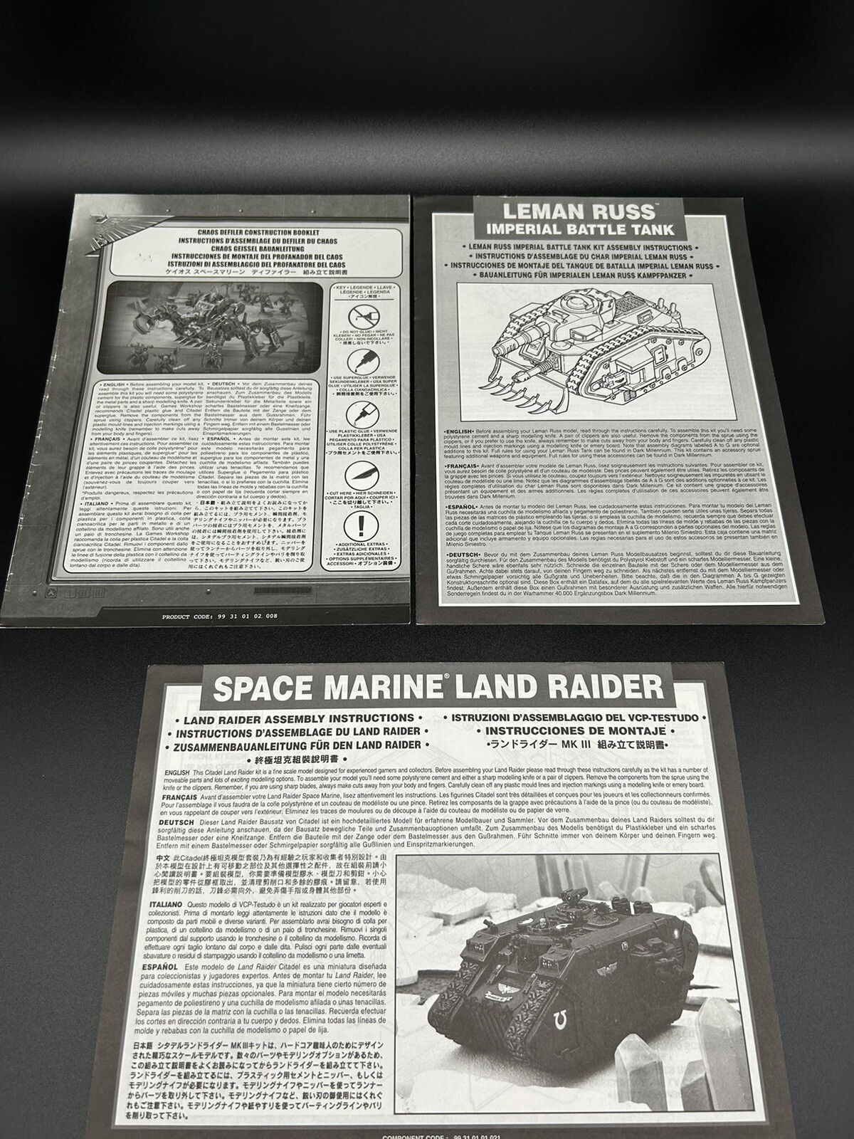 Games Workshop Warhammer 40,000 Quick Reference Card Supplement Lot