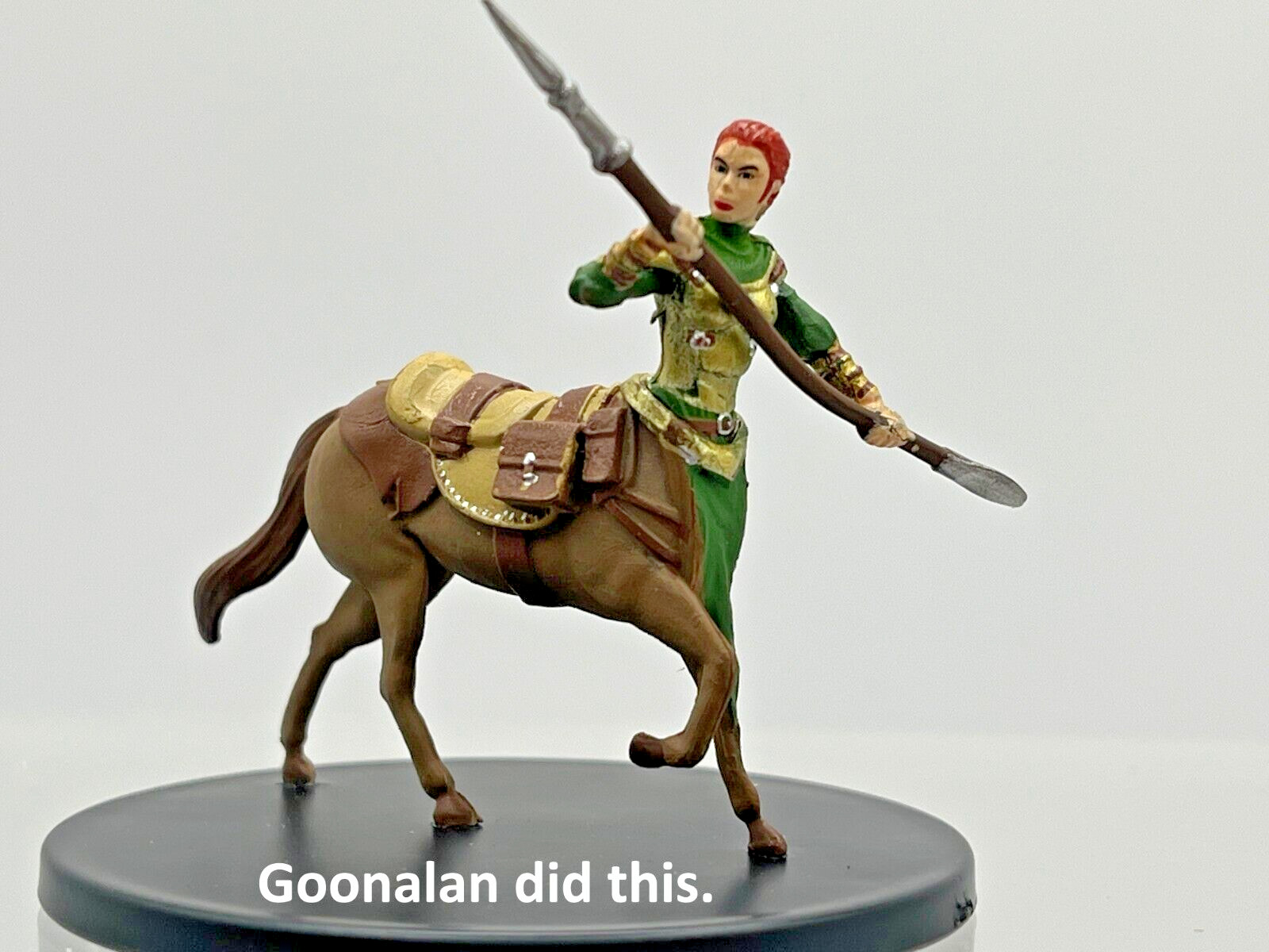 D&D Pathfinder Mini City Lost Omens 32b Centaur Outrider (Spear) UC LARGE