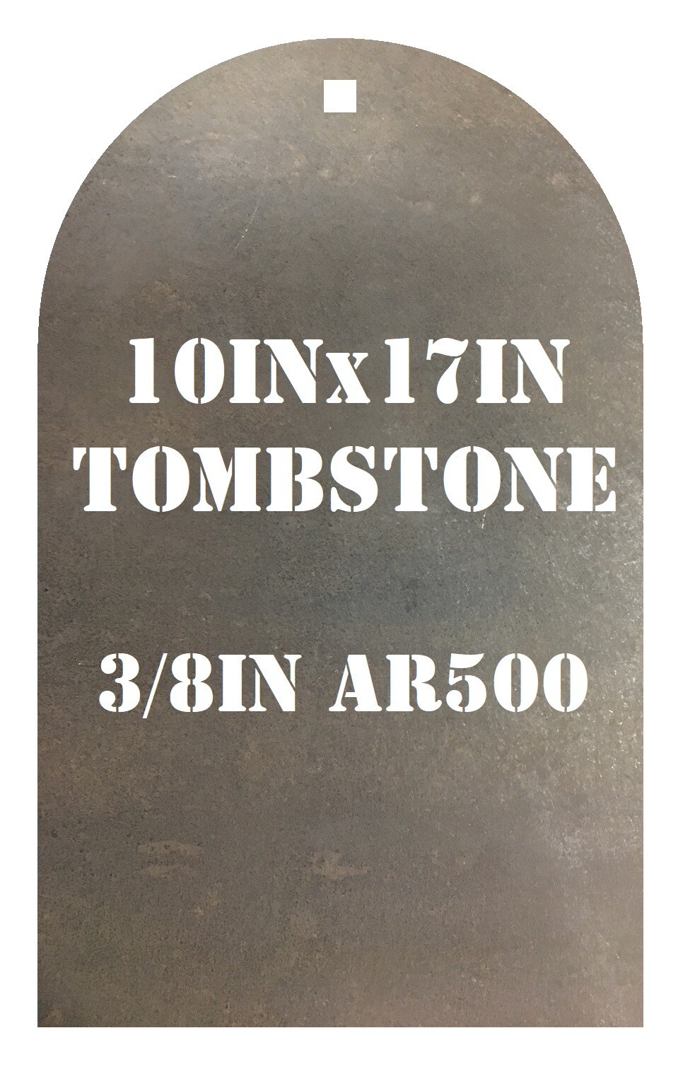 10" x 17" x 3/8" AR500 Cowboy Action Tombstone Silhouette Steel Shooting Target