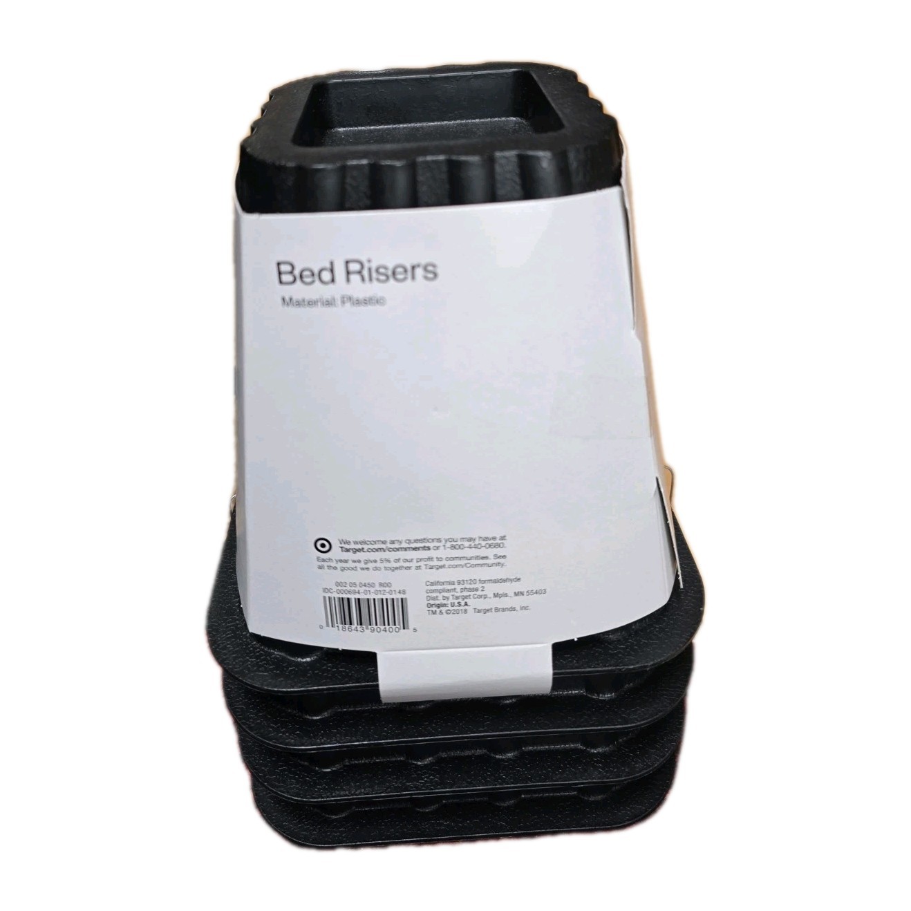 4pk Bed Risers Espresso