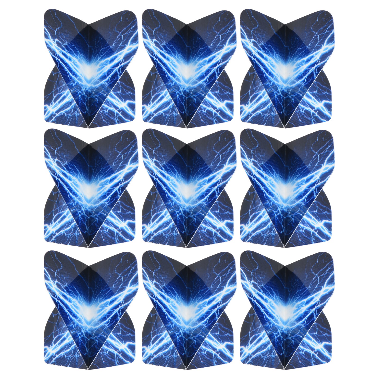 Dart Flights, 9 Pack PET Standard Darts Accessories, Blue, White