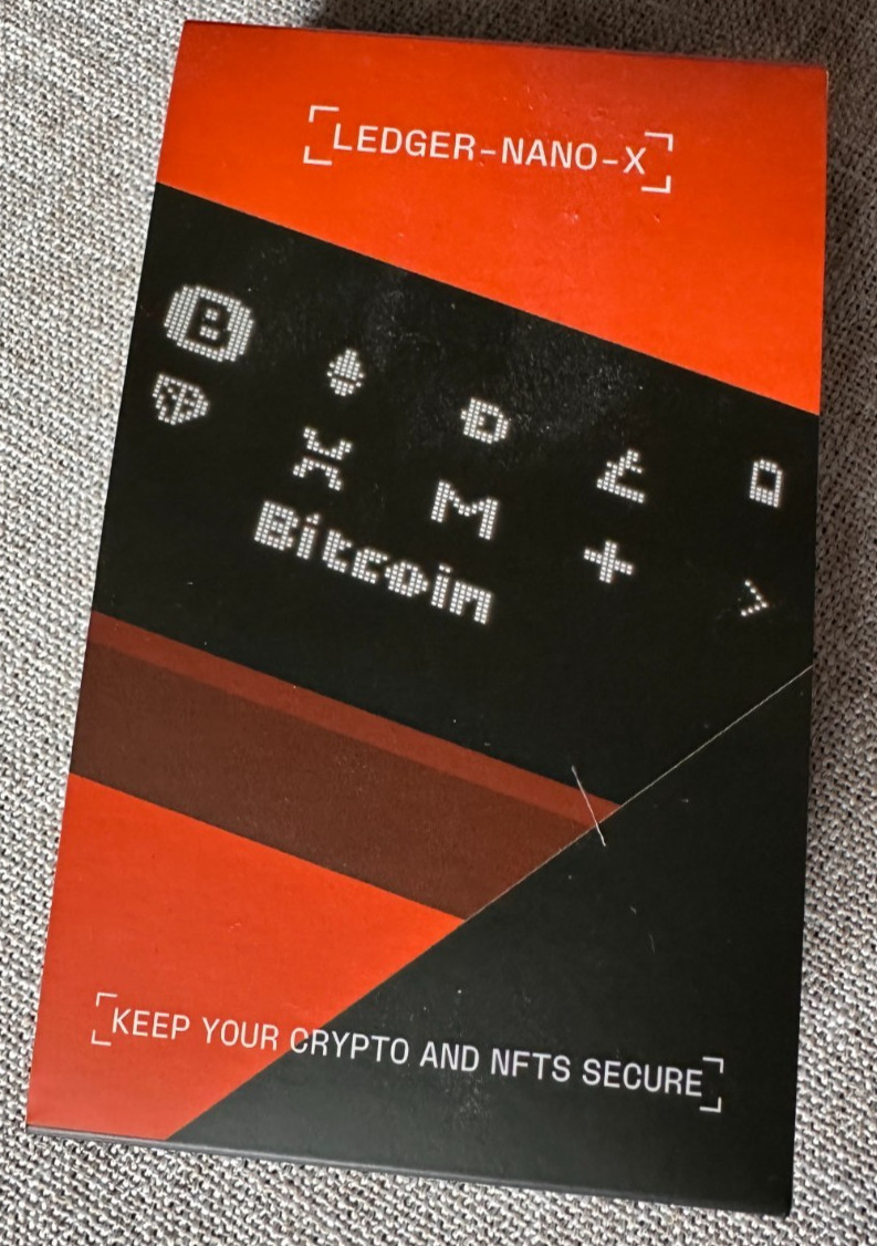 Ledger Nano X Crypto Hardware Wallet Bluetooth USB Black Open Box