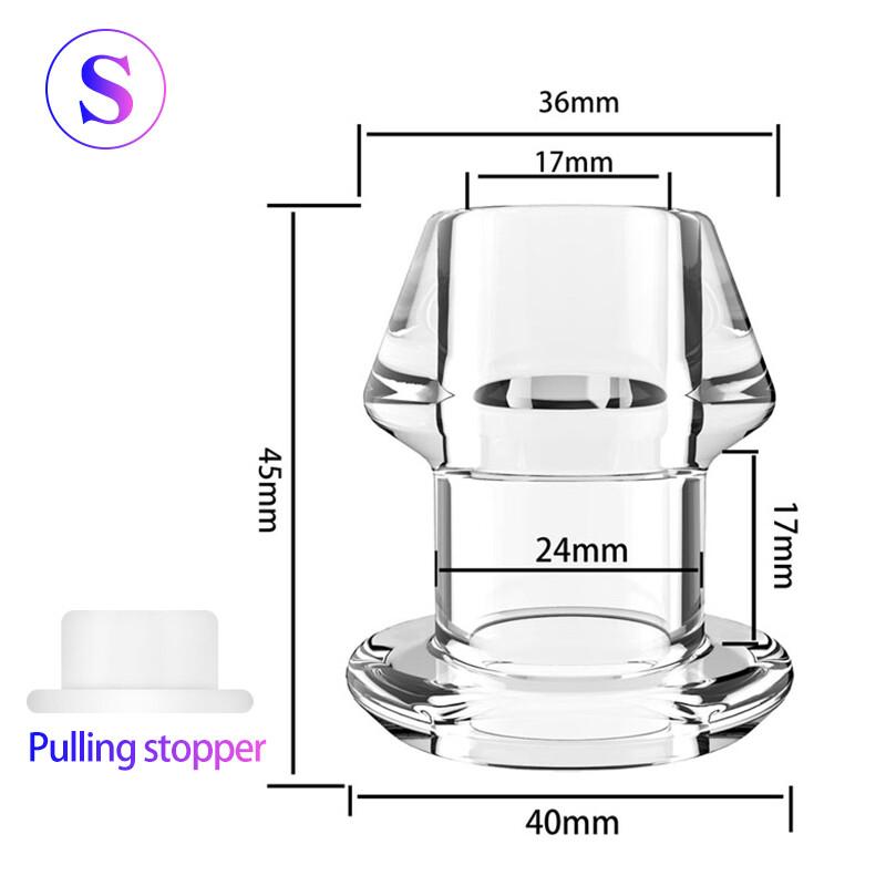 Silicone Chastity Dilator Expander Hollow Open Speculum Peep Women Spreader Plug