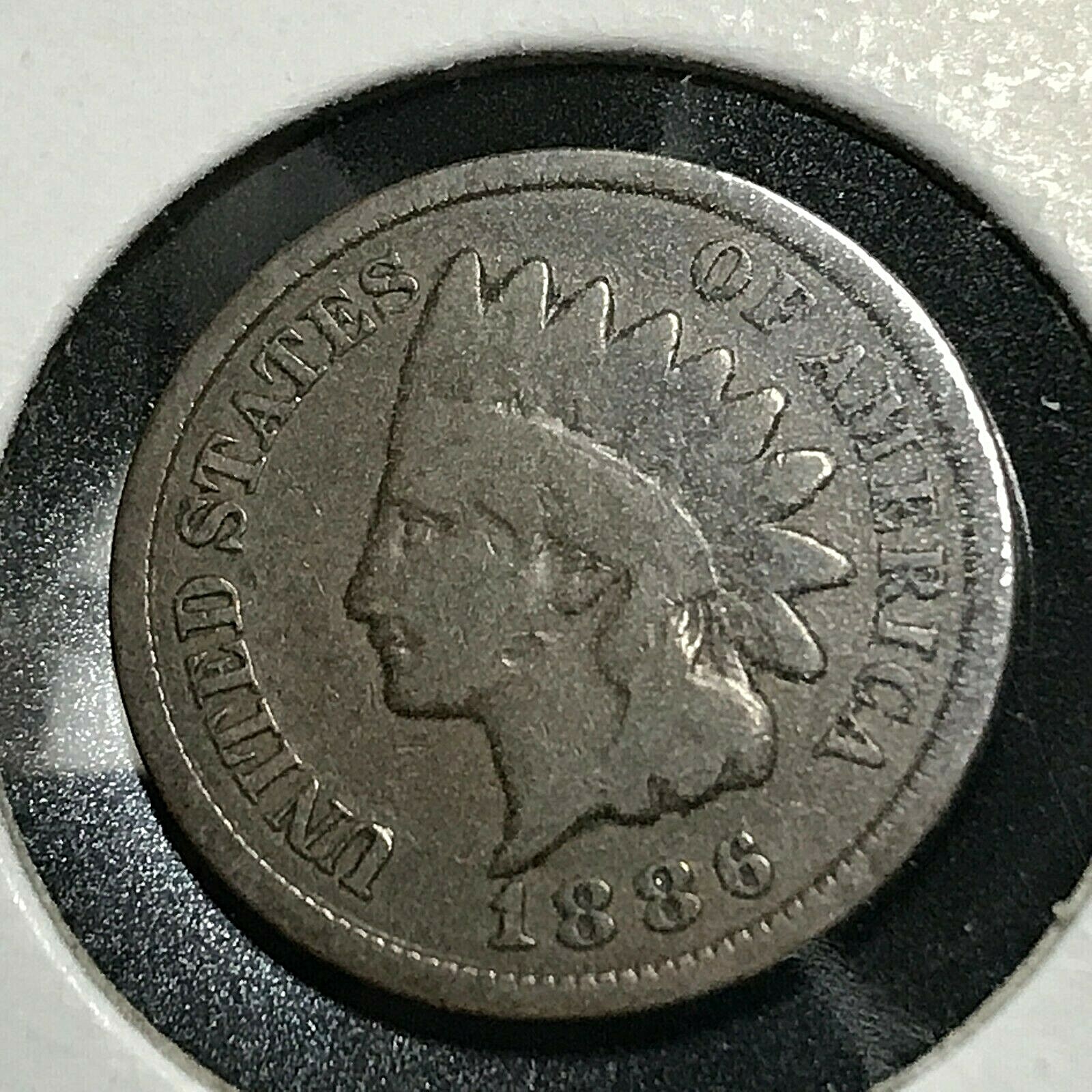 1886 VARIETY II INDIAN HEAD CENT NICE COIN