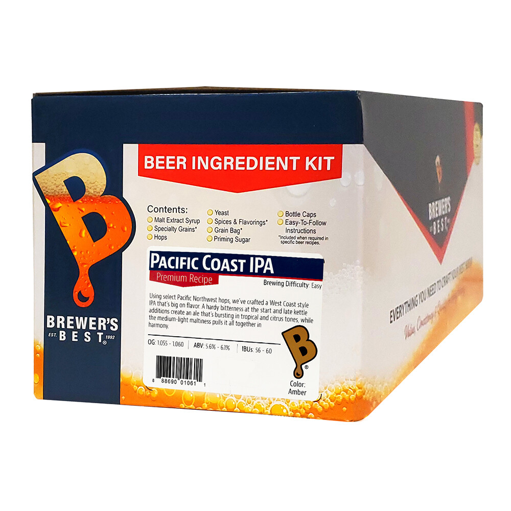 Pacific Coast IPA Beer Ingredient Kit for Home Brew Beer Making