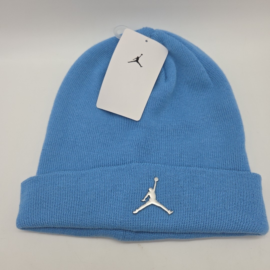 NWT - Jordan Boys Jumpman Logo Cuffed Beanie Youth 8-20 University Blue