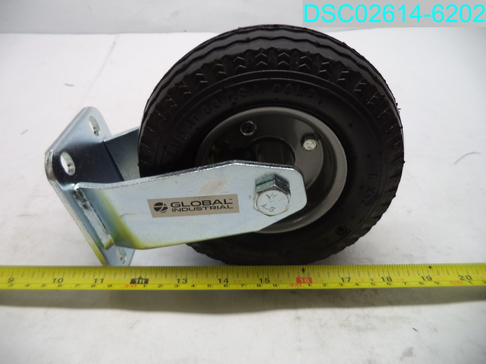 6" Global Industrial Replacement Wheel 7-1/2" X 2" Plate 3" X 4"