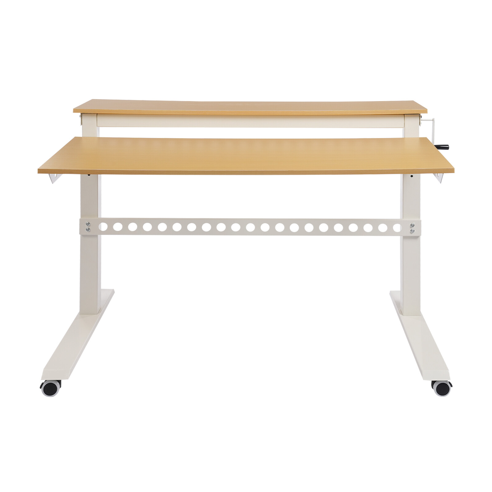 Home Office Height Adjustable Standing Desk Computer Desk w/ Wheels 47"x 28.5"