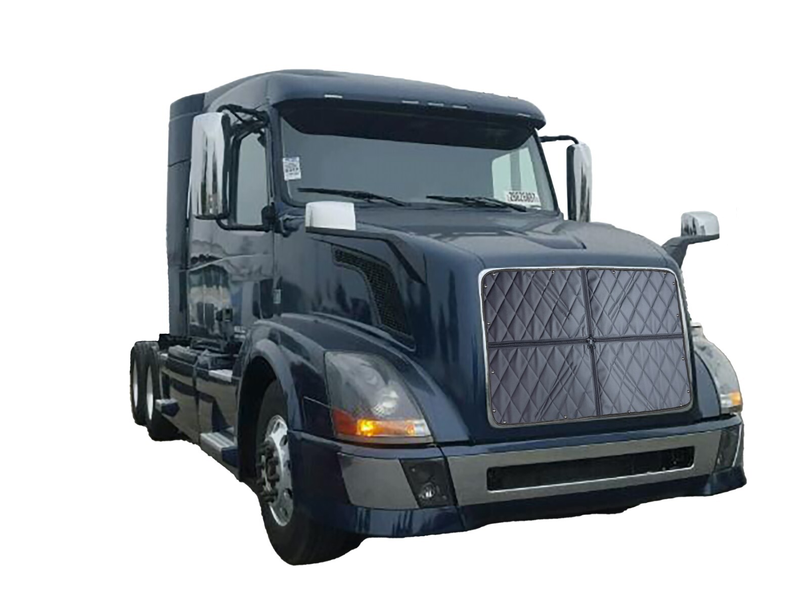 2003 - 2017 Volvo VNL & VNM Quilted Zippered Winter Front Grille Cover