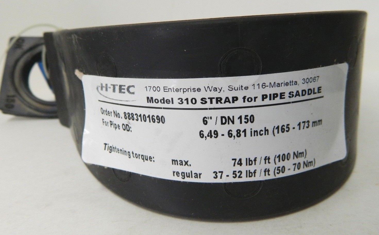 Viatran Model 555 Pressure Transmitter w/ H-TEC 310 Strap for Pipe Saddle