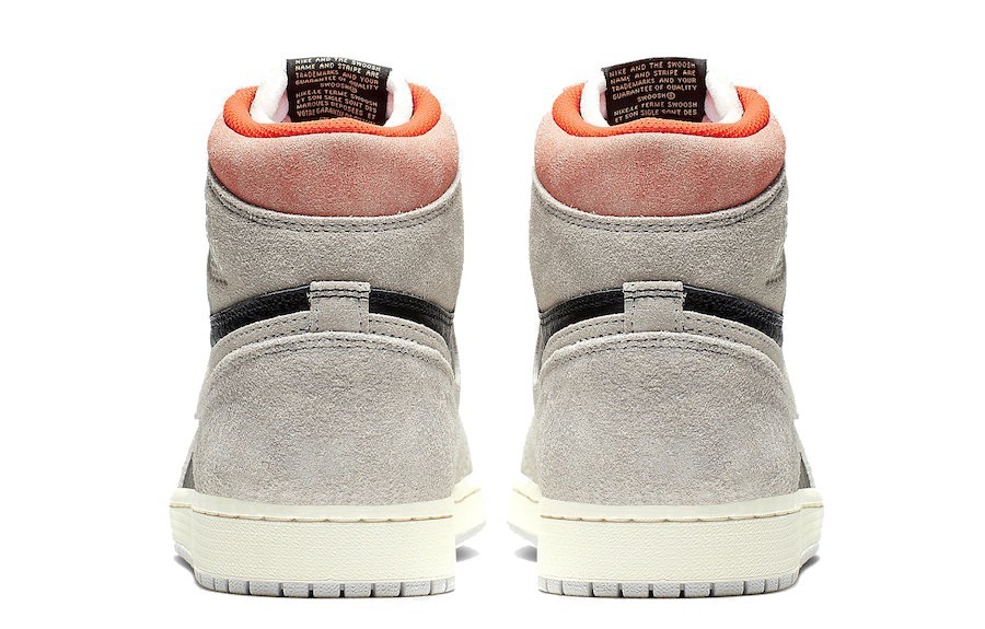 Jordan 1 Retro High 'Neutral Grey Hyper Crimson' - 555088-018 Size