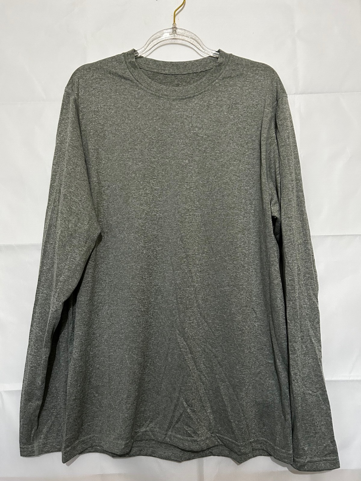 Nike Men's Dri-Fit The Nike Tee Long Sleeve T-Shirt, Gray , Medium