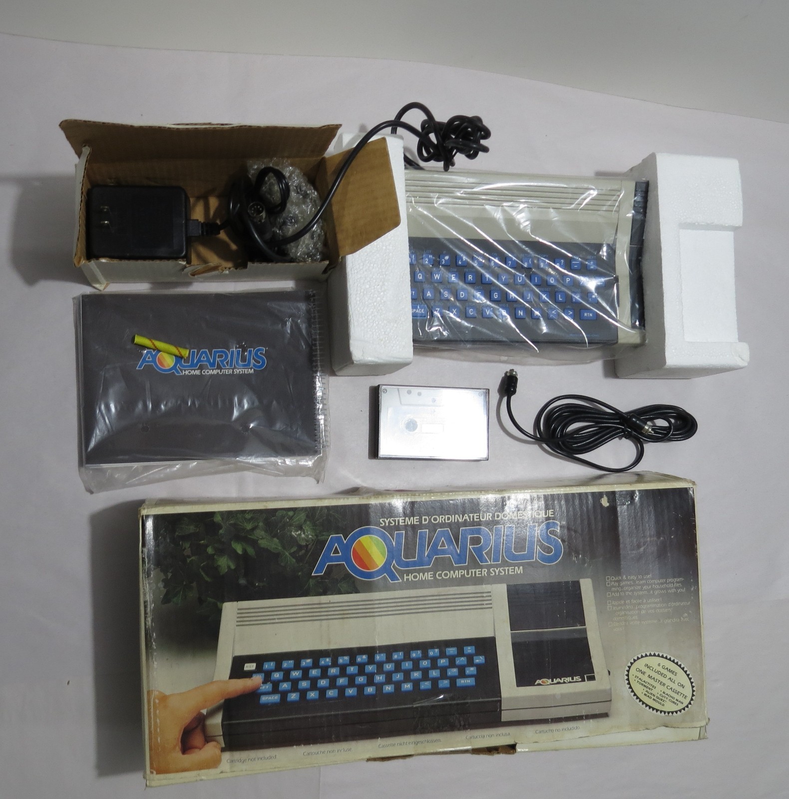 Aquarius Computer System 1982 Mattel Game Vintage New Open Box