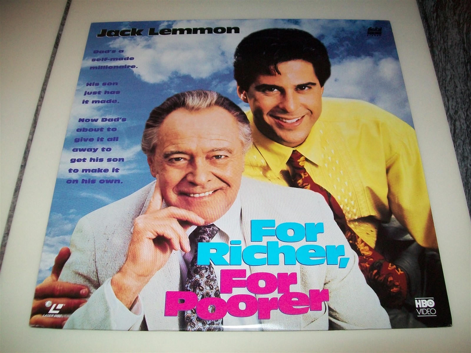 FOR RICHER, FOR POORER Laserdisc LD EXCELLENT CONDITION VERY RARE JACK LEMMON!