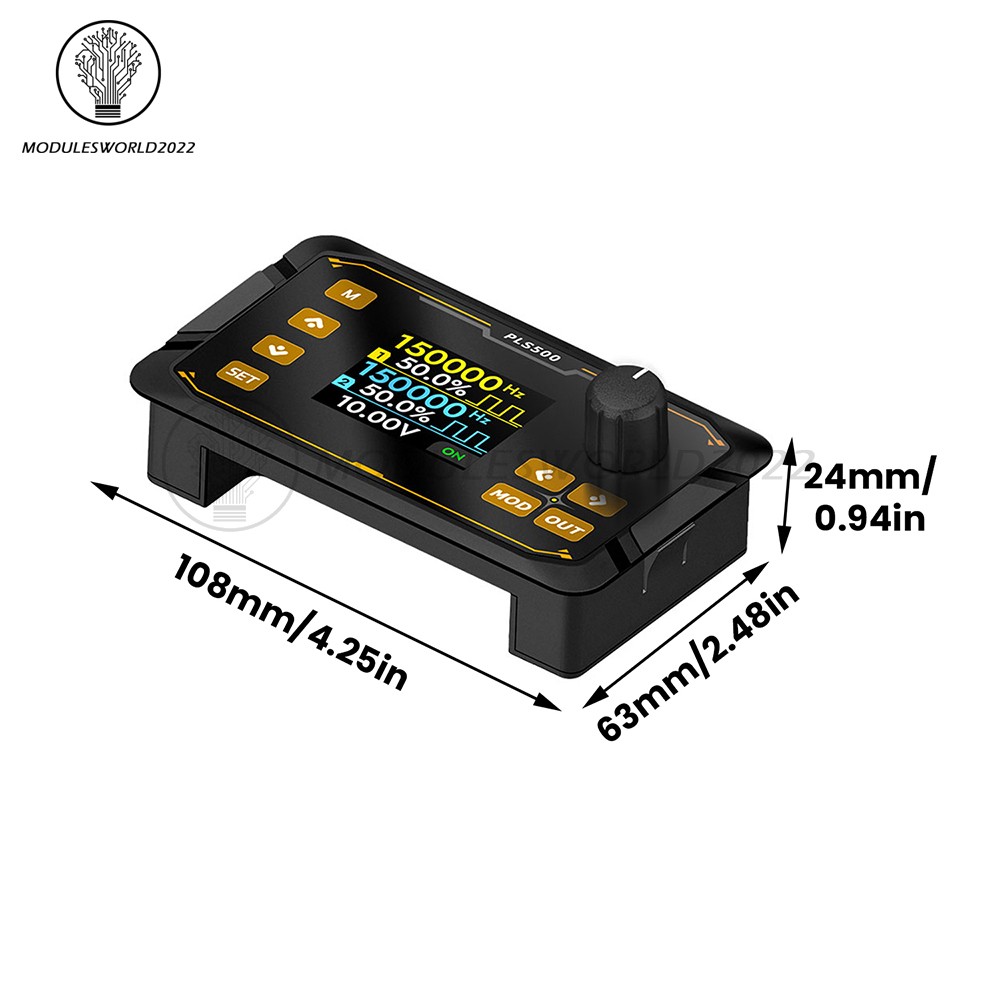 PLS500 Dual-Channel Pulse PWM Signal Generator Adjustable Programmable Dead zone