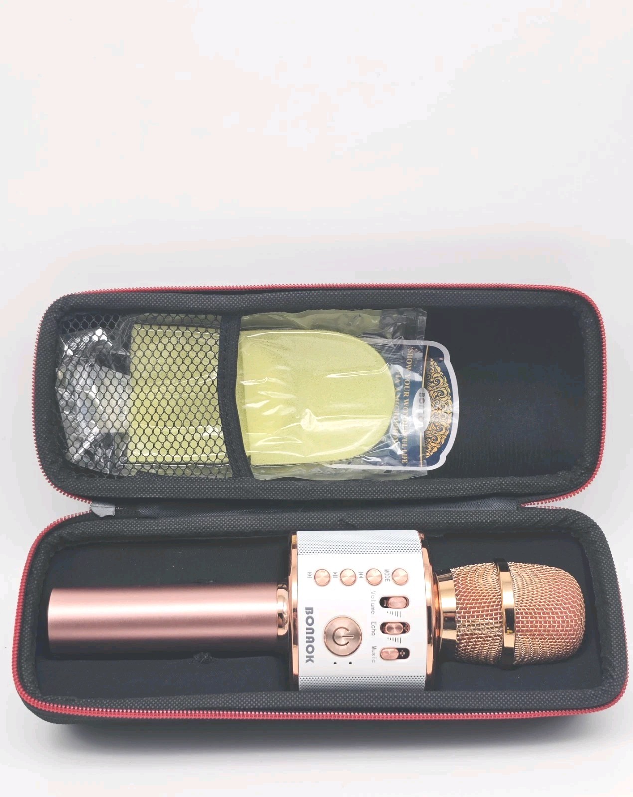 BONAOK Wireless Karaoke Microphone 3-in-1 Portable Handheld Entertainment Party