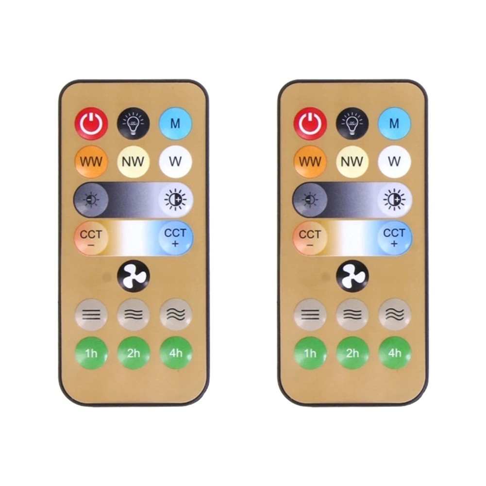 Two Pack Wireless Remotes for Easy For E27 Ceiling Fan and Light Control