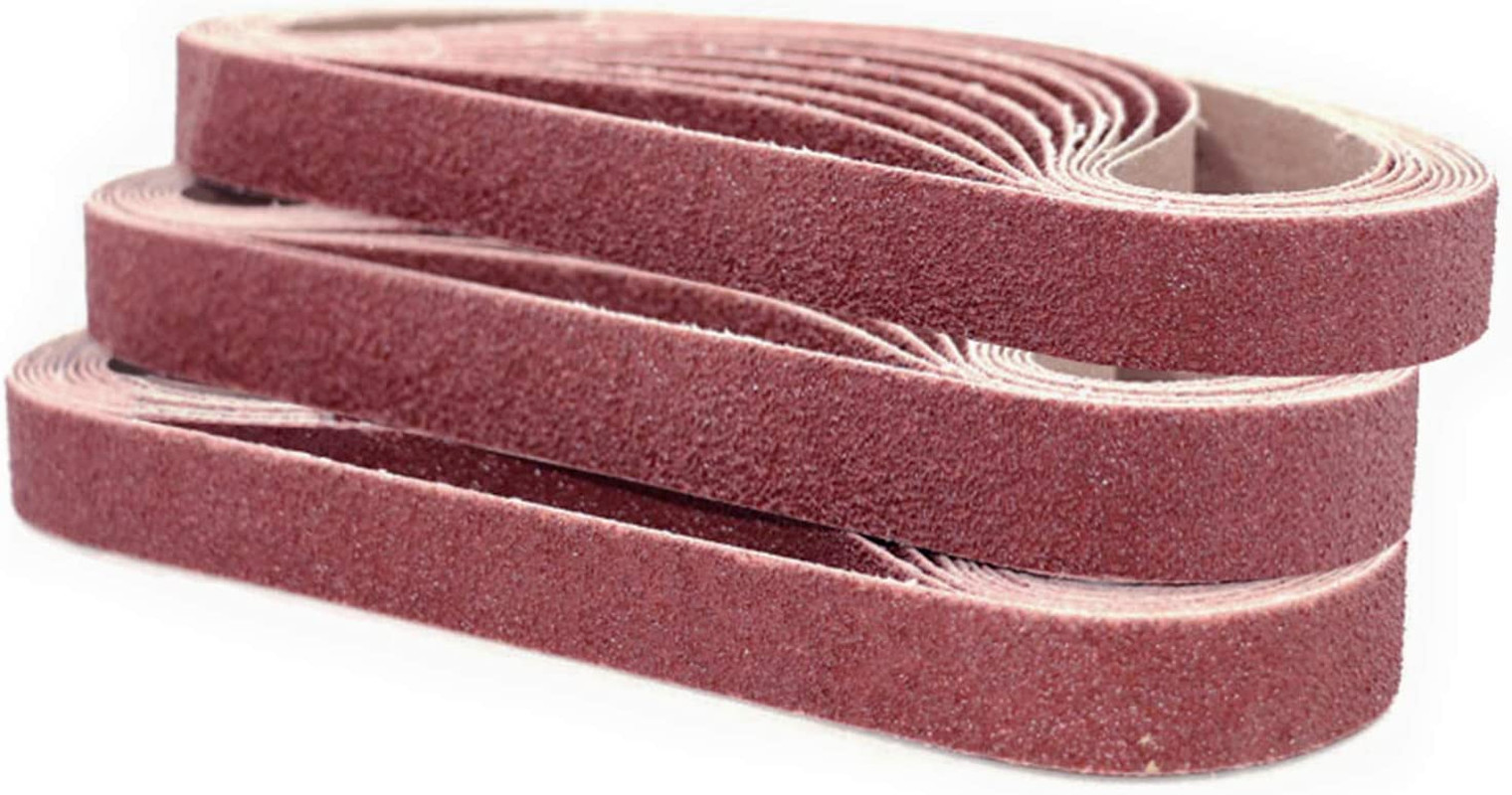 1 x 30 inch Sanding Belt (40 PCS) 80 to 400 Grit Polishing Sander Belt Sandpaper