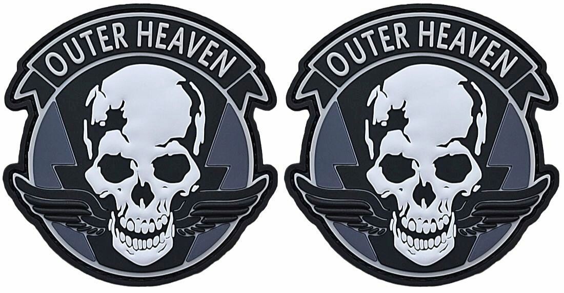 Metal Gear Solid Outer Heaven Phantom Pain 3D PVC RUBBER PATCH | 2PC HOOK  3"x3"
