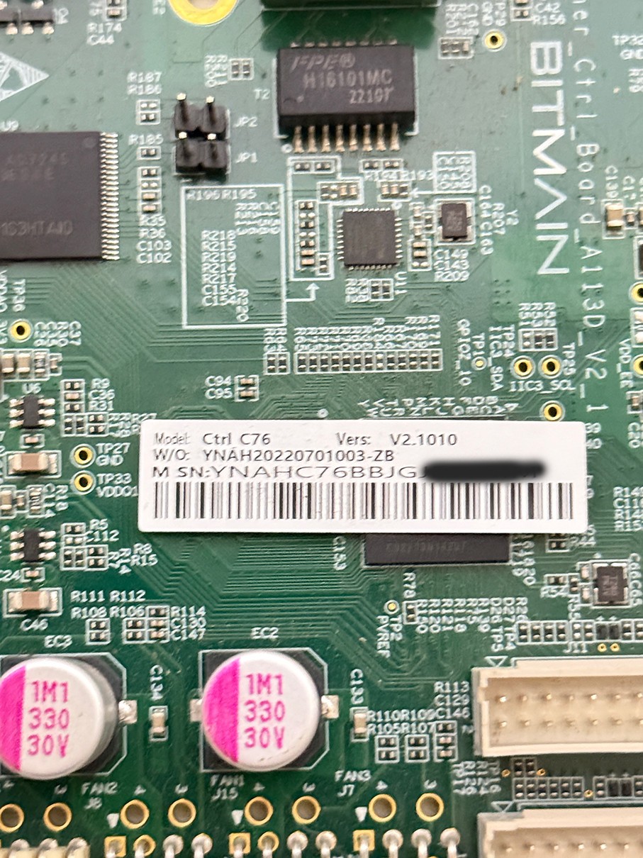 Bitmain Antminer Control Board CTRL-C76 V2.1010 A113D