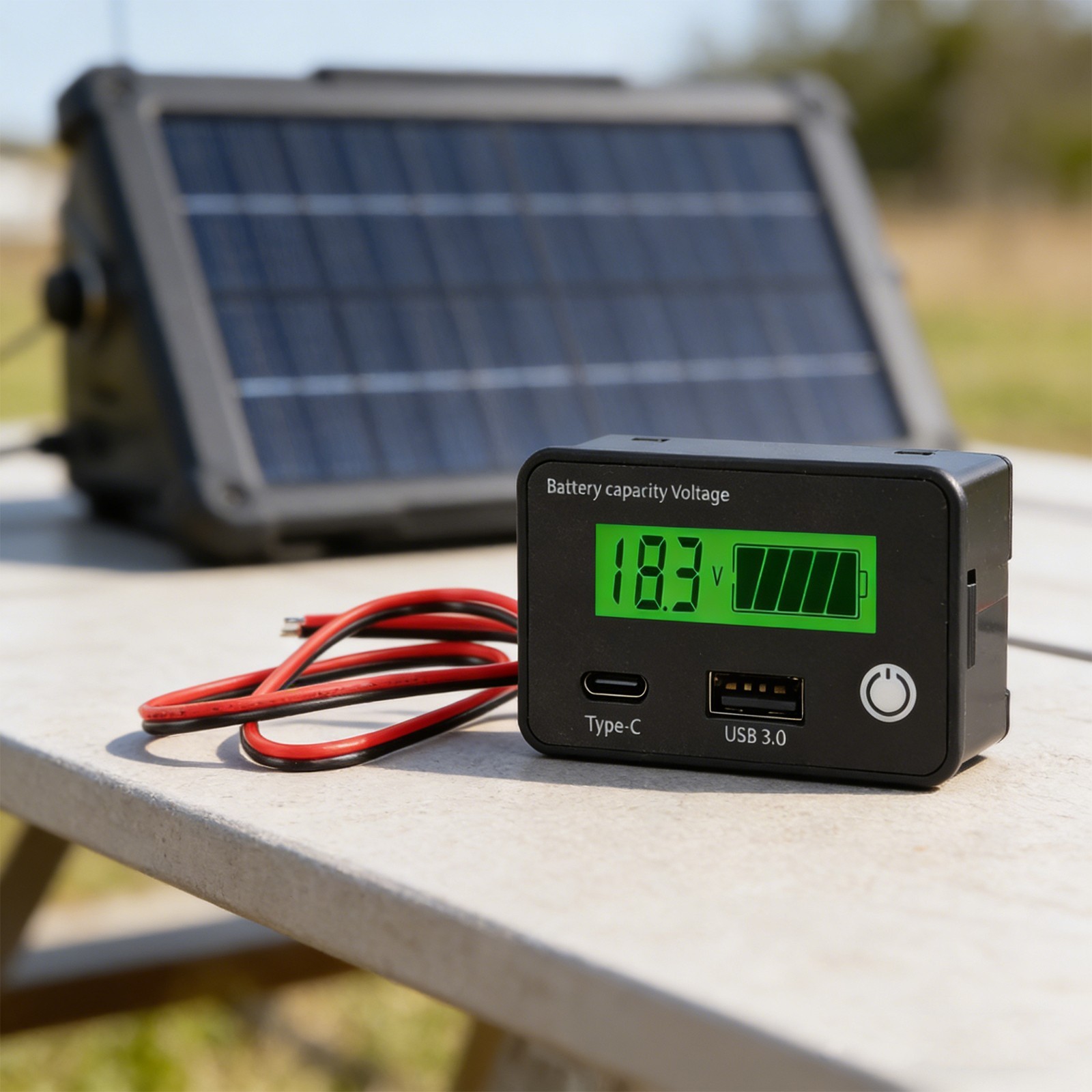 Battery Capacity Indicator Voltage DC8 30V for Car Motorcycle Applications