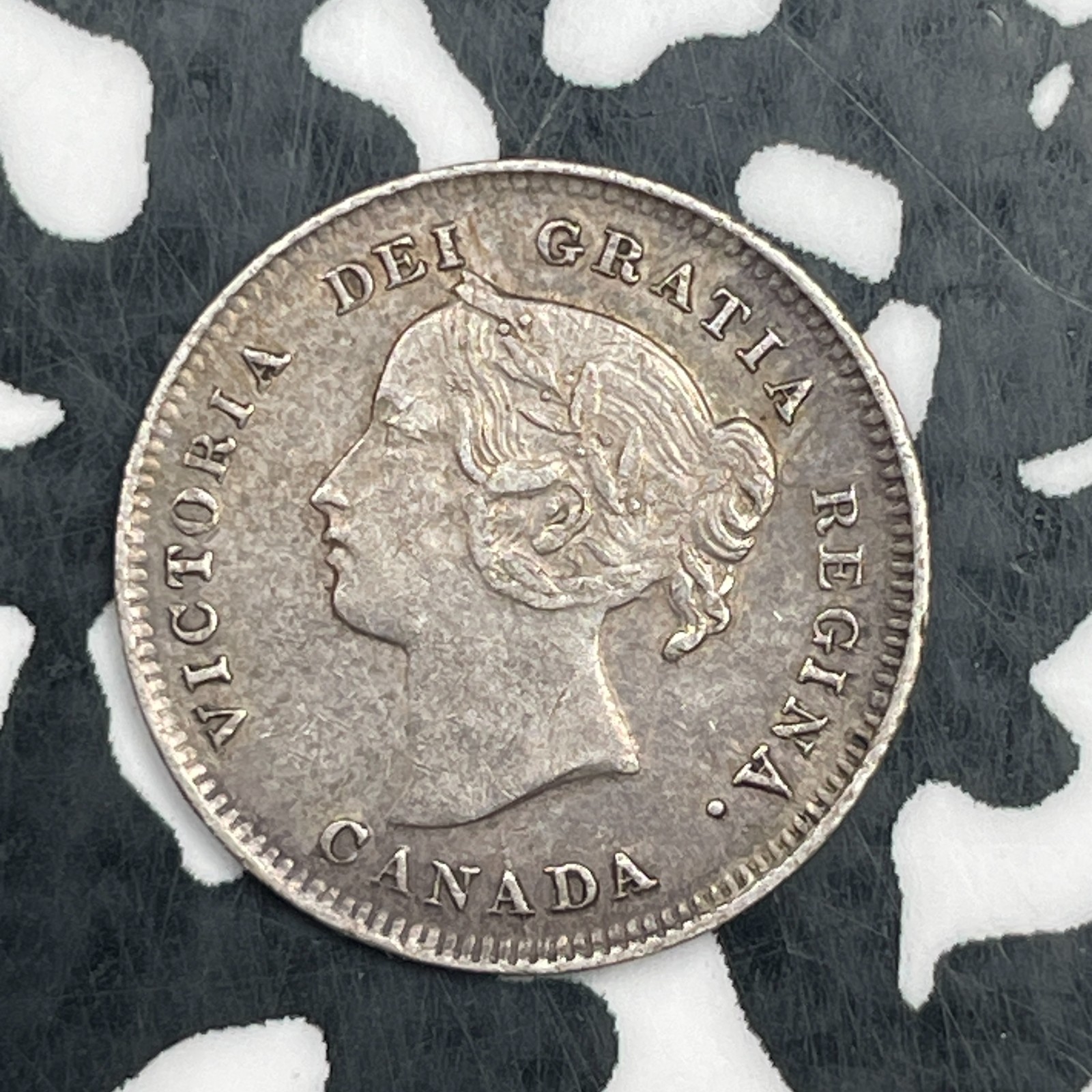 1898 Canada 5 Cents Lot#JM1725 Silver! Nice! Semi-Key Date!