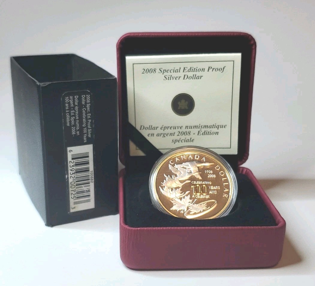 2008 $1 The Royal Canadian Mint, 100th Anniversary - Sterling Silver Dollar