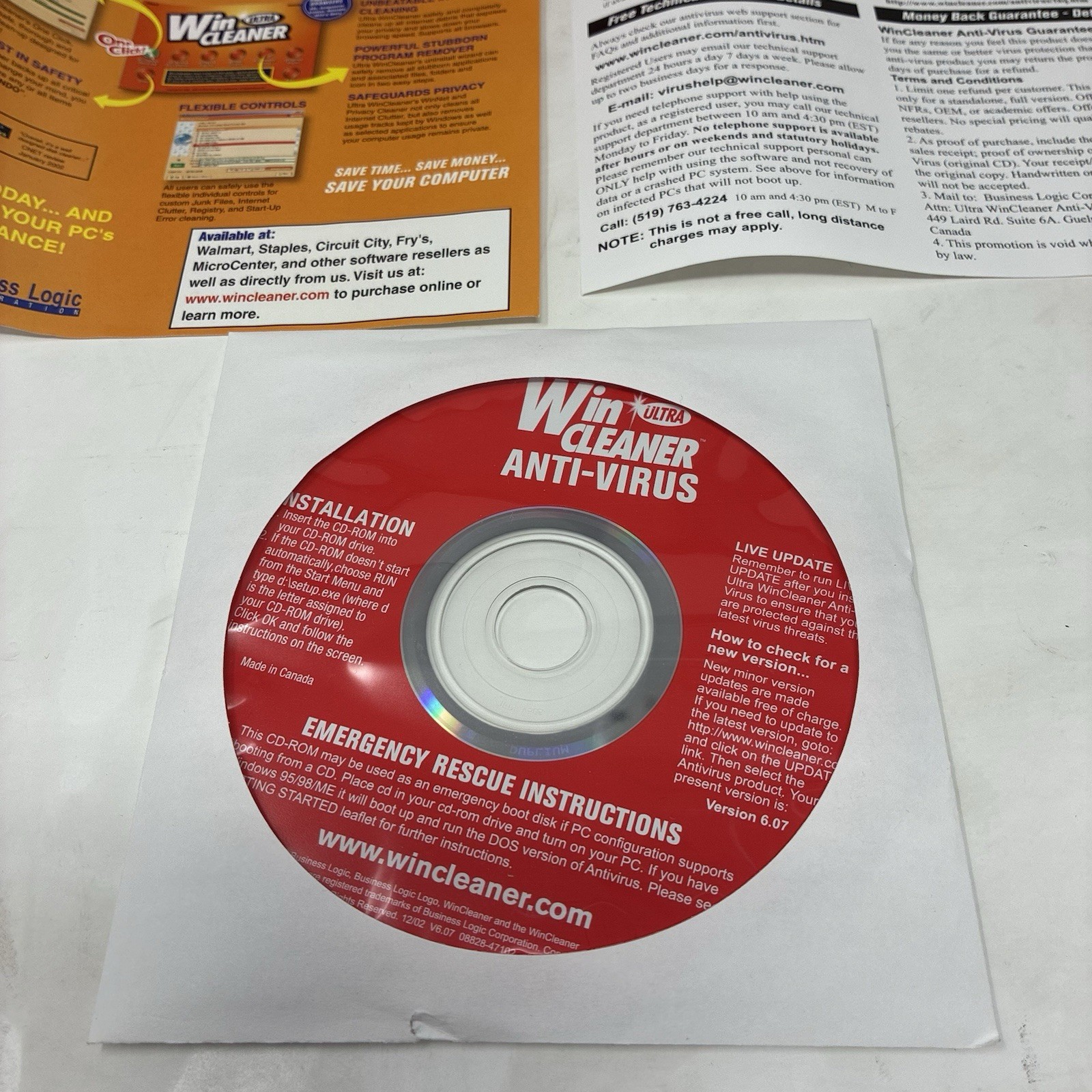Ultra WinCleaner Antivirus PC Software CD Windows XP 98 95 Full Retail Box