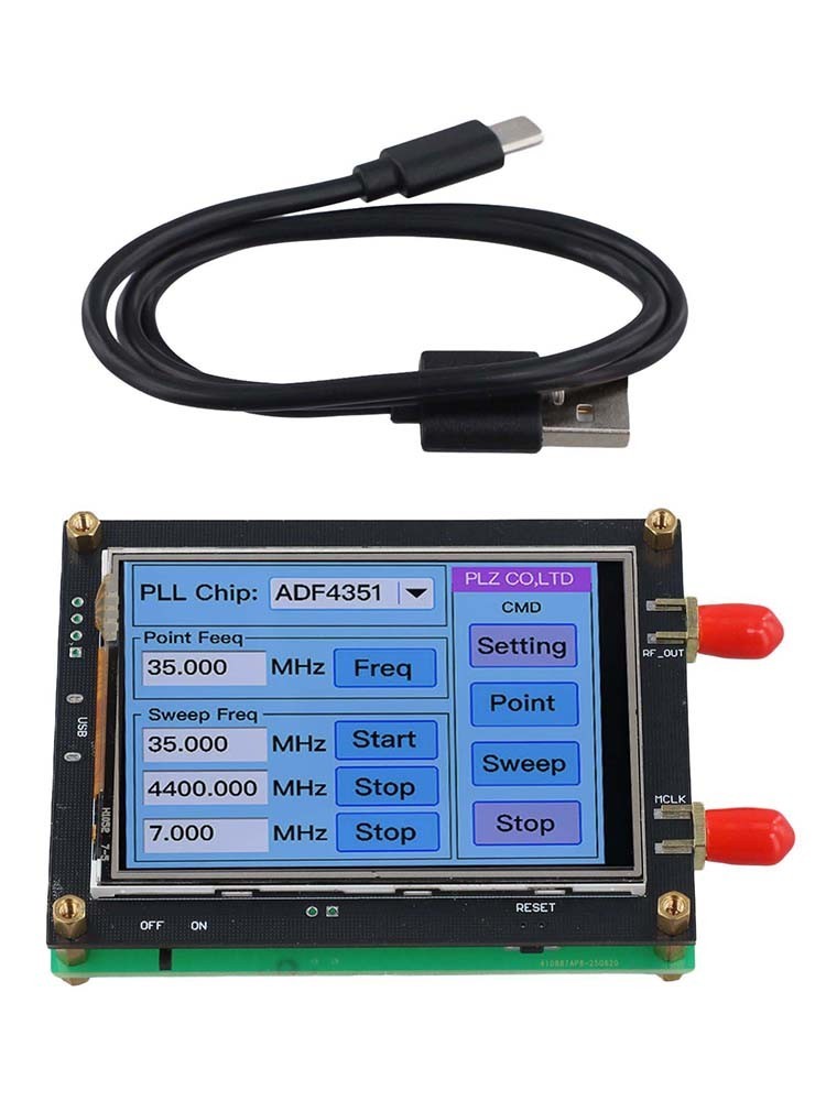 Advanced ADF4351 35M 4 4G RF Signal Generator with Touch Screen Interface