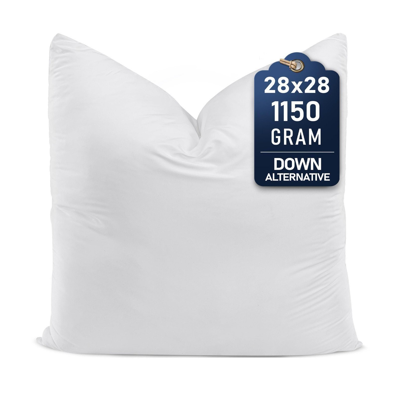 Utopia Bedding Throw Pillows (Set of 1, White), 28 x 28 Inches Pillows for...