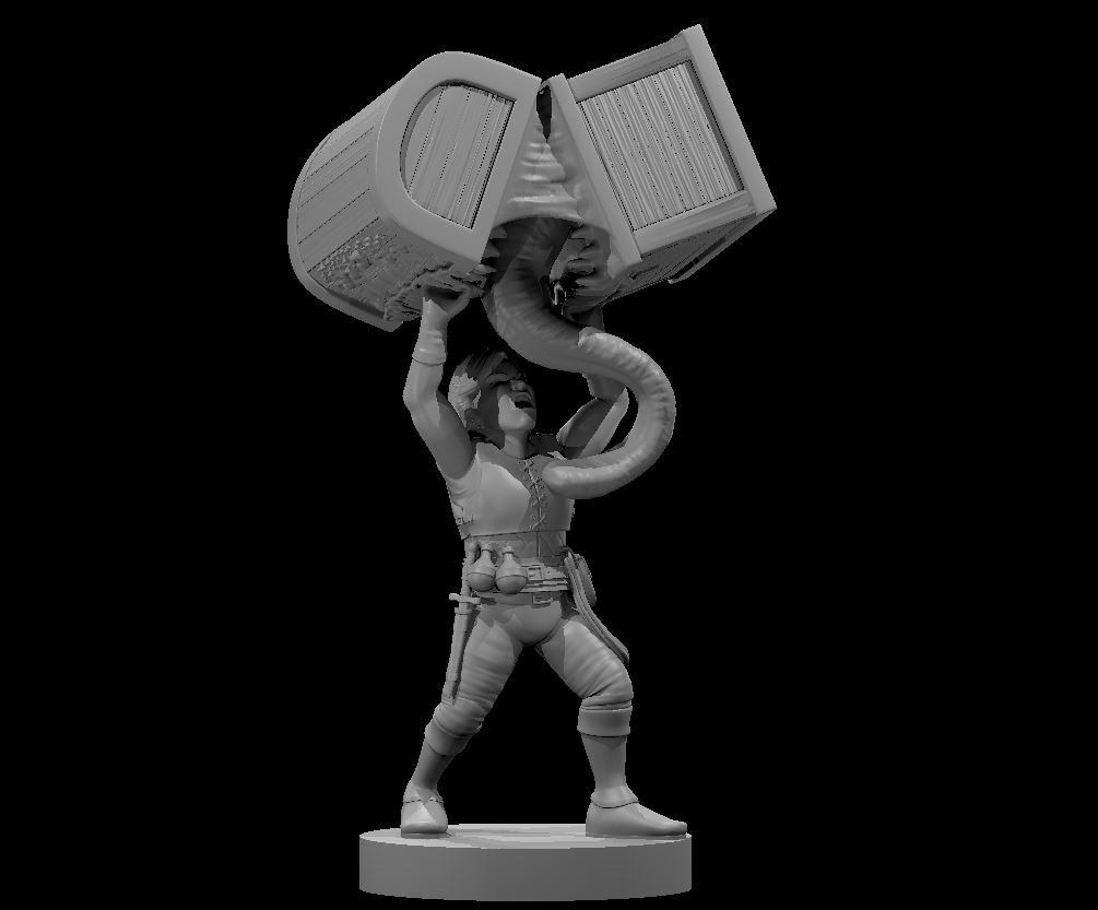 Halfling Male Rogue w/ Mimic Adventurer NPC 28mm Scale DND D&D Tabletop Mini