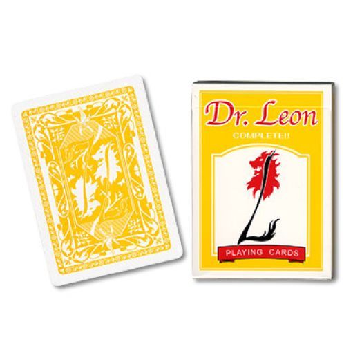 DR LEON YELLOW LIMITED EDITION DECK OF PLAYING CARDS POKER SIZE BY HIRO SAKAI