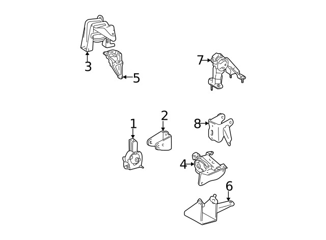 Genuine GM Side Mount Bracket 88972825