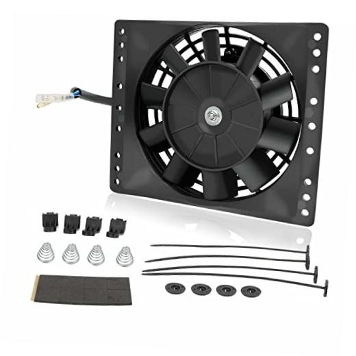 6'' Inch Small Slim Push Pull Electric Cooling Fan 650CFM Radiator Oil Cooler
